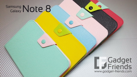 เคส Samsung Galaxy Note8 Leather Stand - เคสหนัง ผิวสัมผัสเม็ดทราย จับกระชับมือ ตัวเคสสามารถจับวางเป็น Stand ขณะใช้งาน TPU ห่อหุ้มรอบตัวเครื่่องทั้ง 4 ด้าน ปิดด้วยกระดุมล็อคอย่างแน่นหนา ตกยังไงก็ปลอดภัย คุณภาพเยี่ยม By Gadget Friends