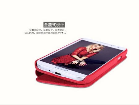 Nillkin-Tree-texture Leather-Samsung-Galaxy-S4-ซองหนังปิดหน้าจอ