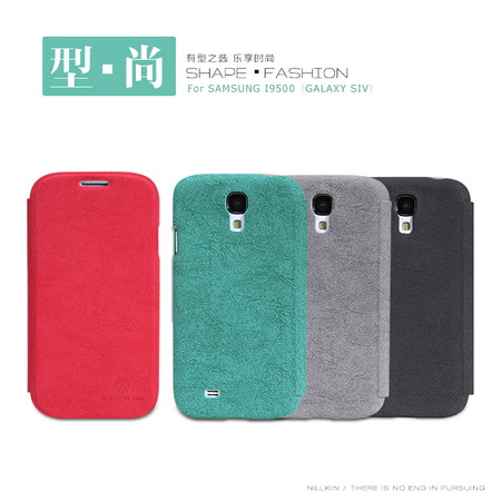 Nillkin-Tree-texture Leather-Samsung-Galaxy-S4-ซองหนังปิดหน้าจอ