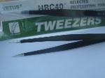 S25C-VETUS TWEEZER BLACK STRAIGHT