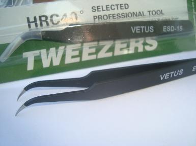  S25D-VETUS TWEEZER BLACK CURVED