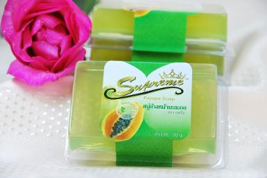 สบู่ล้างหน้ามะละกอสุพรีม (PAPAYA SOAP)