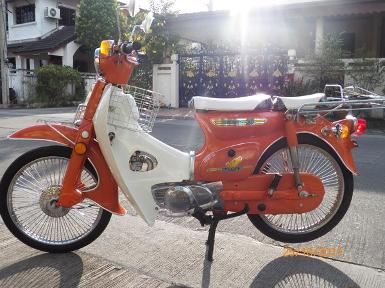 3. C90..สีส้ม..(คันที่3)..ระบบCDI..ปัดเงาล้อฝาครอบเครื่อง..ทะเบียนโอน..18500