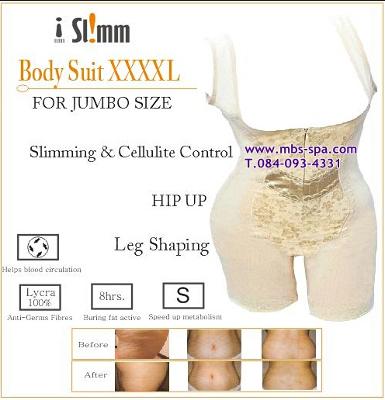 จัมโบ้ บอดี้สุท ไซส์ XXXXL สำหรับรูปร่างใหญ่มาก นน. 65 กก-80กก. จาก i am slimm