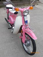 2. C70..สีชมพูนม..(คันที่2)..ระบบCDI..ปัดเงาล้อฝาครอบเครื่อง..ทะเบียนโอน..18500