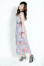 Maxi Classic Rose Flowers Dress