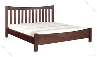 เตียงนอนไม้ยางพารา ขนาด 6 ฟุต