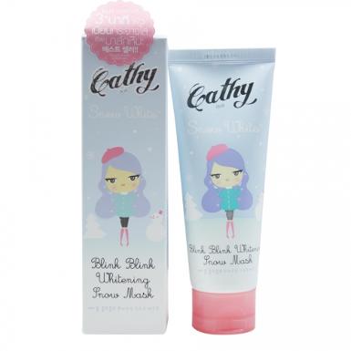 บริ๊งค์บริ๊งค์ไวท์เทนนิ่งสโนว์มาส์ก 100g. Cathy Doll สูตรสโนว์ไวท์