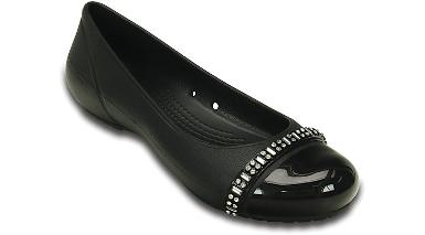 Cap Toe Rhinestone Flats W