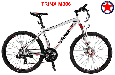 เสือภูเขา TRINX M306 เฟรมอลูมิเนียม เกียร์ 24 สปีด ดุมแบร์ริ่งสี ล้อ 26นิ้ว ล็อคโช๊ค