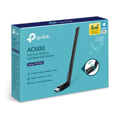 TP-LINK Archer T2U Plus AC600 High Gain Wireless Dual Band USB Adapter