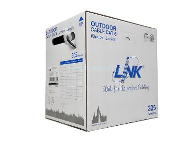 LINK US-9106OUT-1 CAT 6 UTP , PE OUTDOOR (Double Jacket)(Color Black) 100 M. 