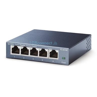 TP-LINK TL-SG105 5-Port 10/100/1000Mbps Desktop Switch