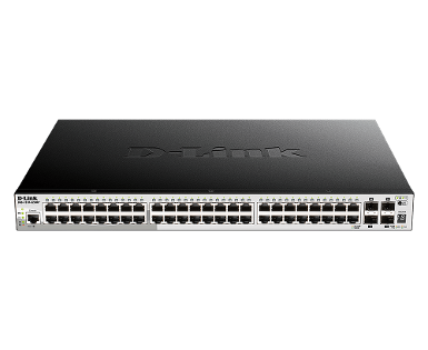 D-LINK DGS-1510-52XMP 52-port Gigabit Layer 3 Smart Managed PoE (370W) Switch with 4-port 10G Uplink