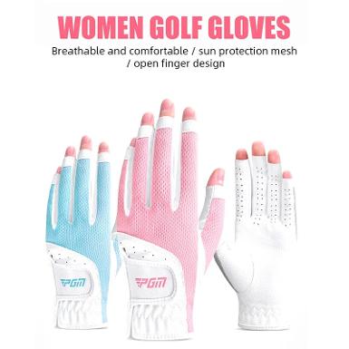 รหัสสินค้า ST032 ไม้กอล์ฟพรีเมี่ยม!!! ราคาถูกที่สุดในประเทศไทย!!! Golf Gloves PGM For Women สีฟ้า/