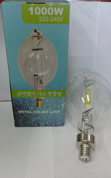 หลอดไฟ1000W ยี่ห้อMETAL HALIDE LAMP มีสีเขียว เหลือง สีขาว(สินค้าหมด)